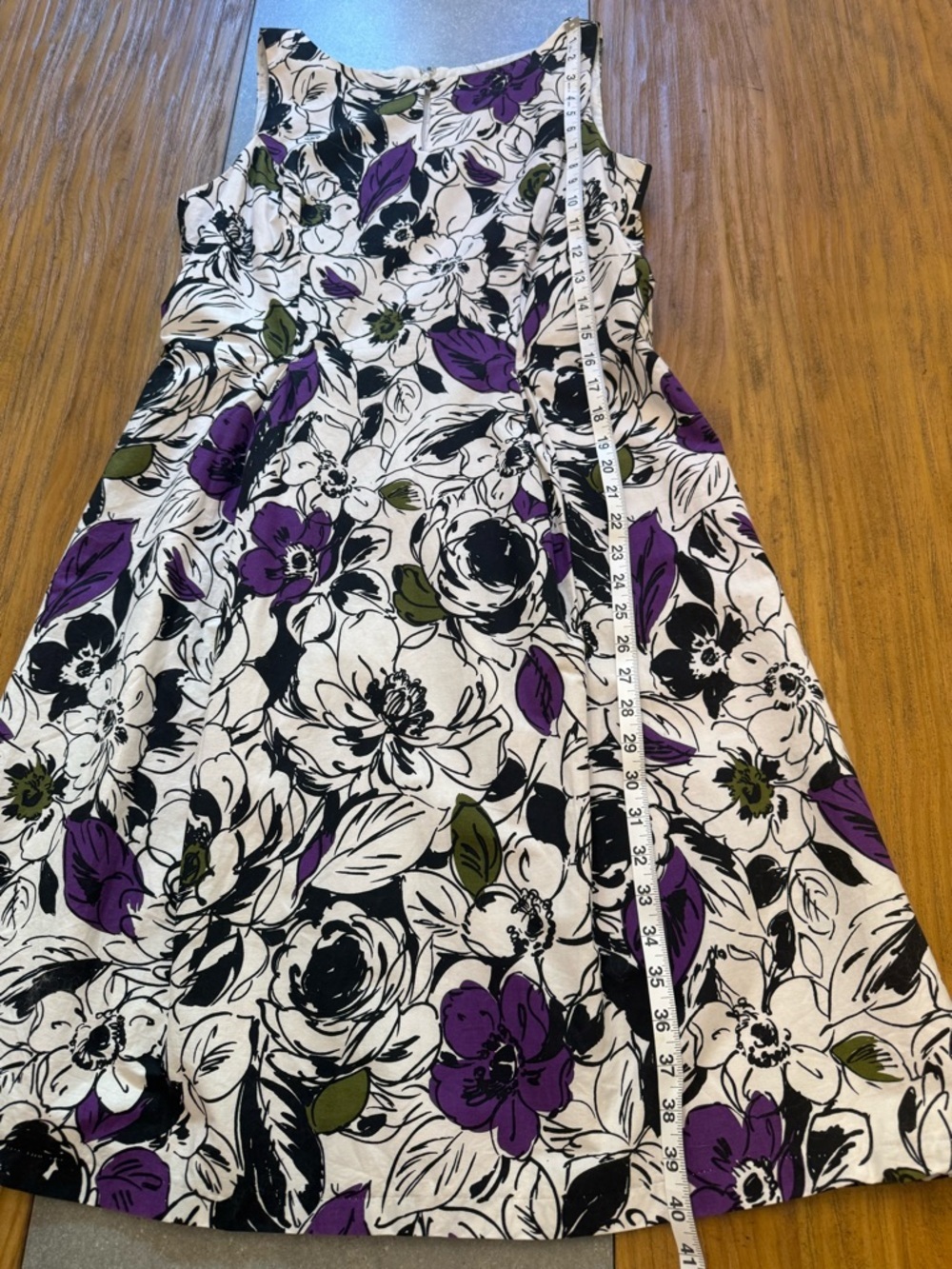 Jessica Howard Sleeveless Floral Fit & Flare Knee Length Dress Size 12 - Picture 9 of 11